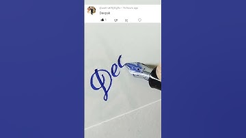 how to write in Deepak. #shorts. #handwriting.