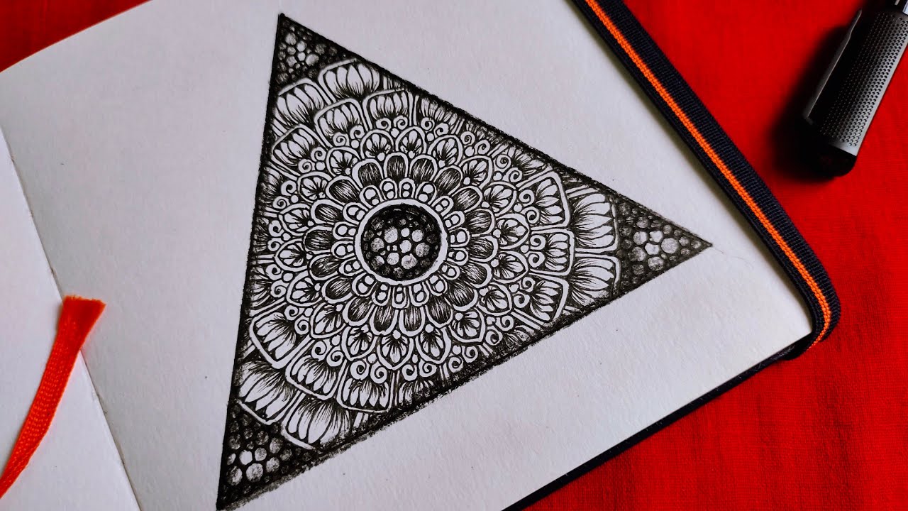 Download 3d Mandala Art 3d Mandala Art For Beginners 3d Doodle Art Triangle Mandala Art 3d Illusion Youtube