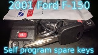 Adding a 3rd spare key to a 2001 Ford F-150