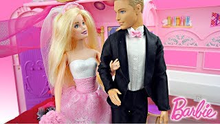 Barbie Morning Routine Le Mariage Histoire de poupée Barbie Wedding Day Dolls Story