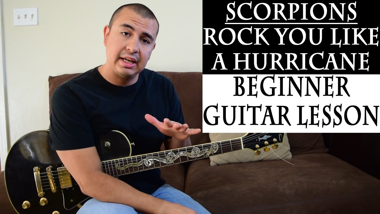 (Easy Beginner Lesson) Scorpions-Rock You Like a Hurricane Power Chords