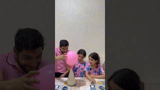 تحدي النفاخة وسط القرعة!🎈 ريتاج وأريج صدموني بالخل والبيكاربونات🤯🔥⁠#تحديات_عائلية⁠ ⁠#ريتاج_وأريج⁠