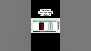 Trik Desain Mockup Kaleng CorelDRAW #belajarcoreldraw #belajarcoreldrawpemula  #coreldraw #shorts