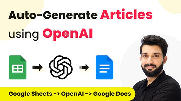 How to Auto-Generate Articles using AI - Google Sheets, OpenAI, Google Docs (Hindi)