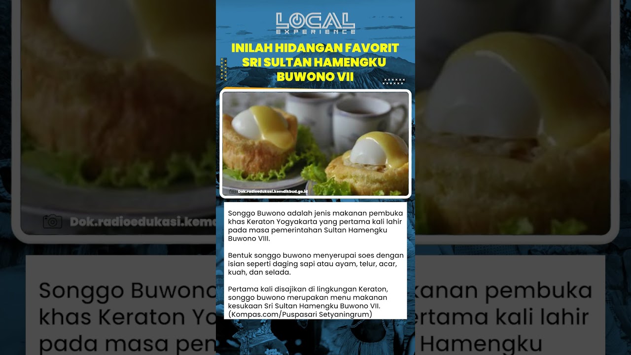 Inilah Hidangan Favorit Sri Sultan Hamengku Buwono VII