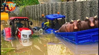 BRUDER Farm Traktor #mud McCORMICK RC New Holland - Rescue mission!