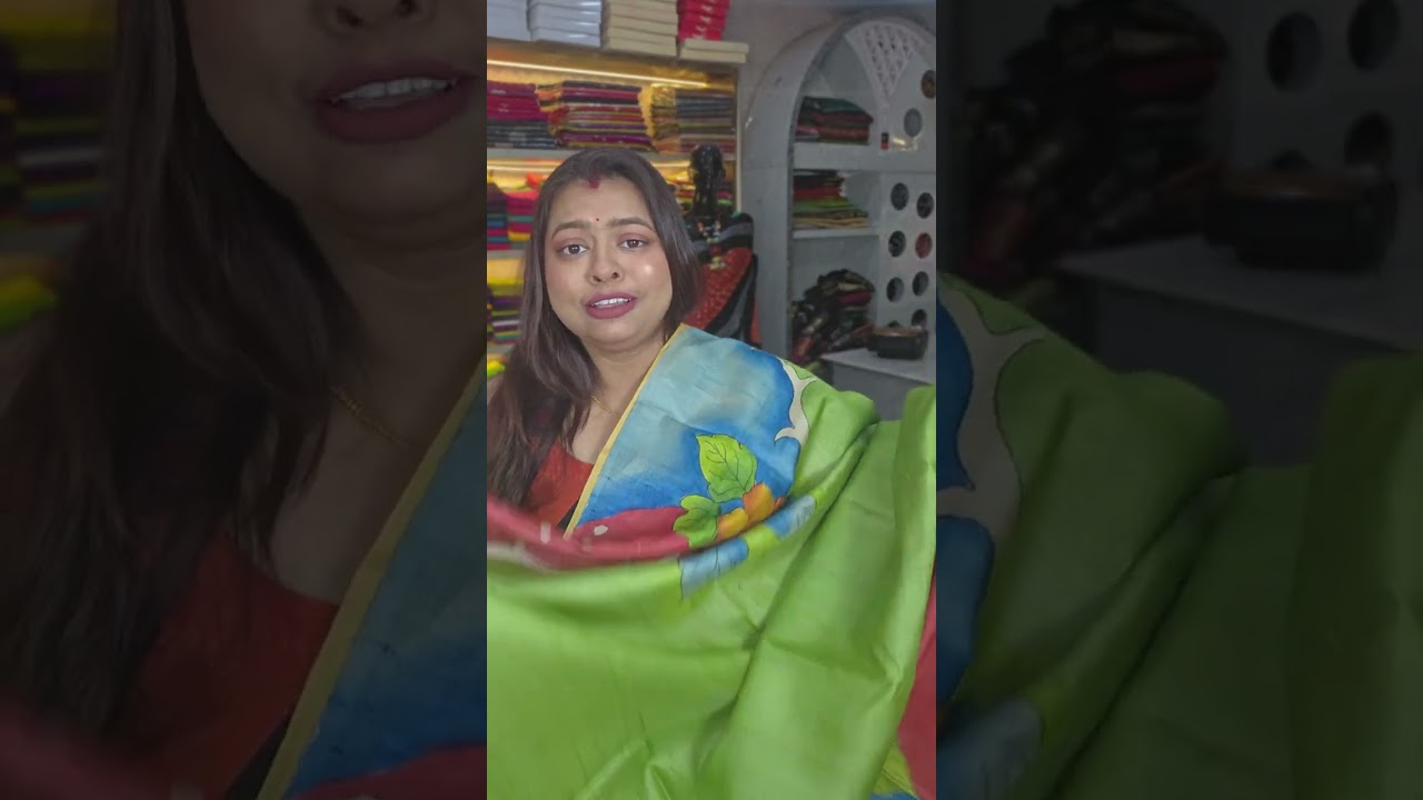 Hand-painted Tussar Silk 