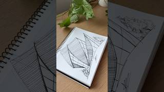 Architecture sketch from random lines ✍️ #architecture