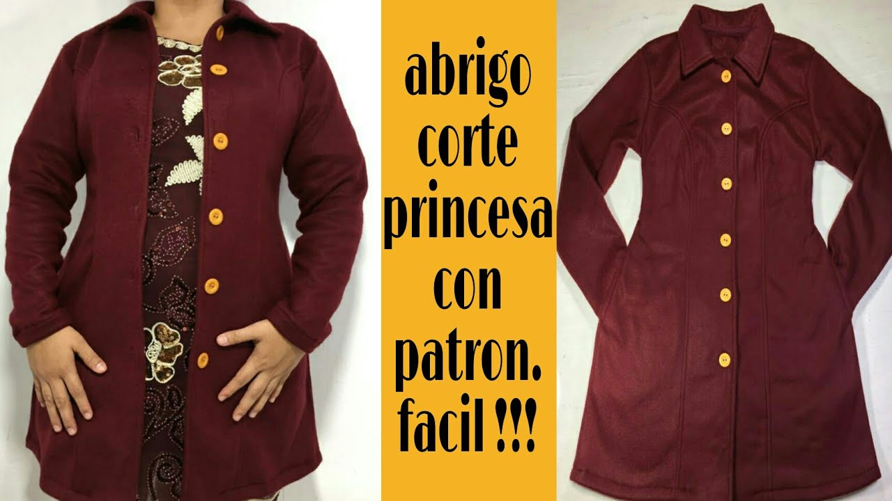 Como hacer un abrigo de dama con patronaje/FACIL!!!/Lazy Modas - YouTube
