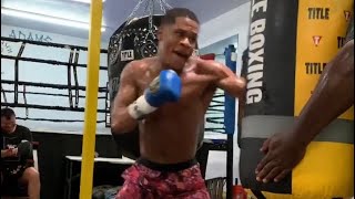 Devin ‘The Dream’ Haney Impressive Speed and Big Power Pad Work and Bag Work Training Highlight #1