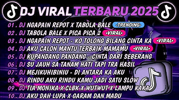DJ TIKTOK TERBARU 2025🎵DJ NGAPAIN REPOT X TABOLA BALE🎵DJ TABOLA BALE X PICA PICA 2 || FULL ALBUM  