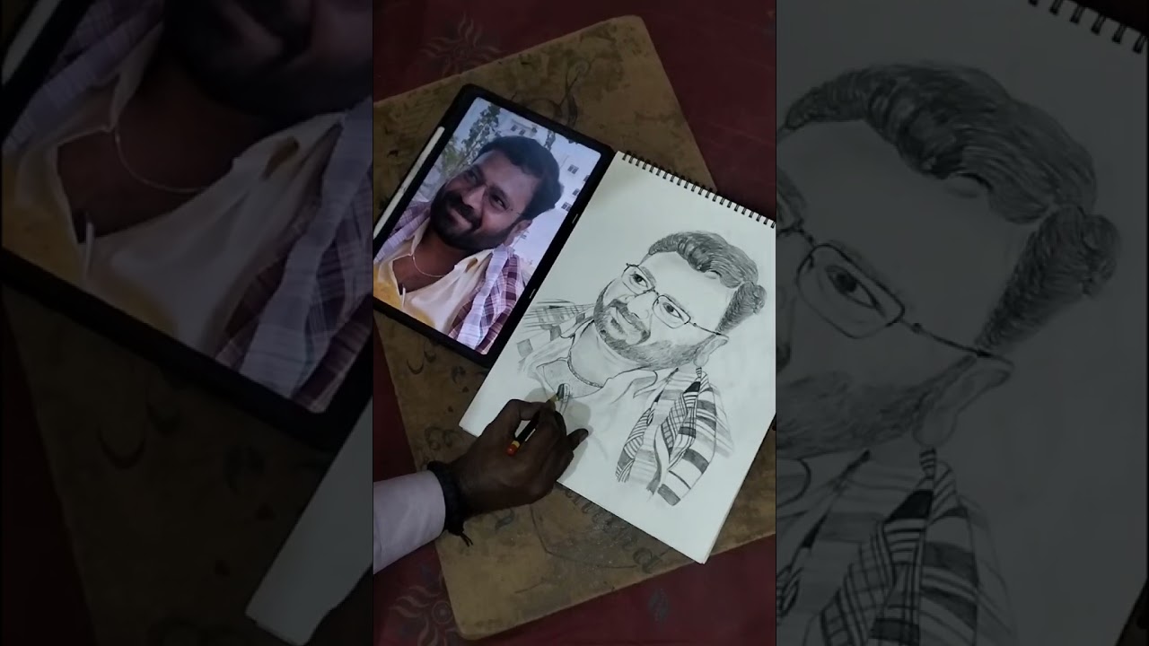 my portrait artwork ~ 3 - ANIL JOGU  ~ by VINESH JANGAM