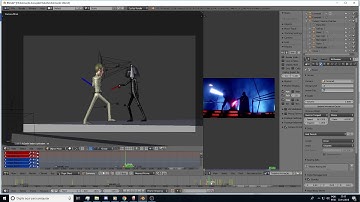 Blender 2.79 - Star wars animation test