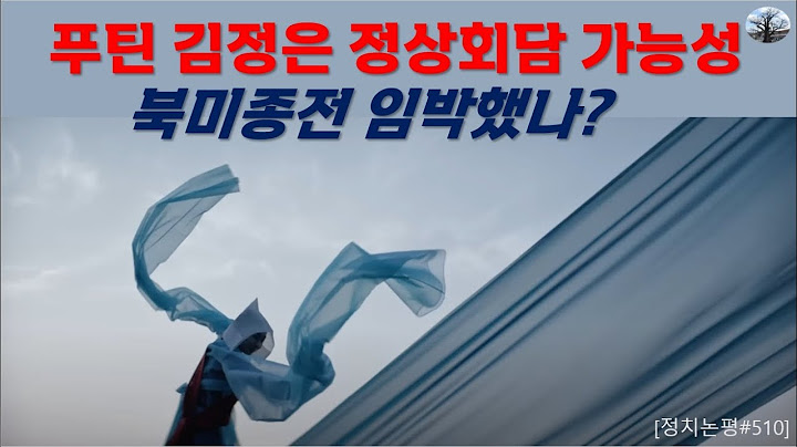 푸틴 김정은 정상 회담 가능성.  북미종전 임박했나?