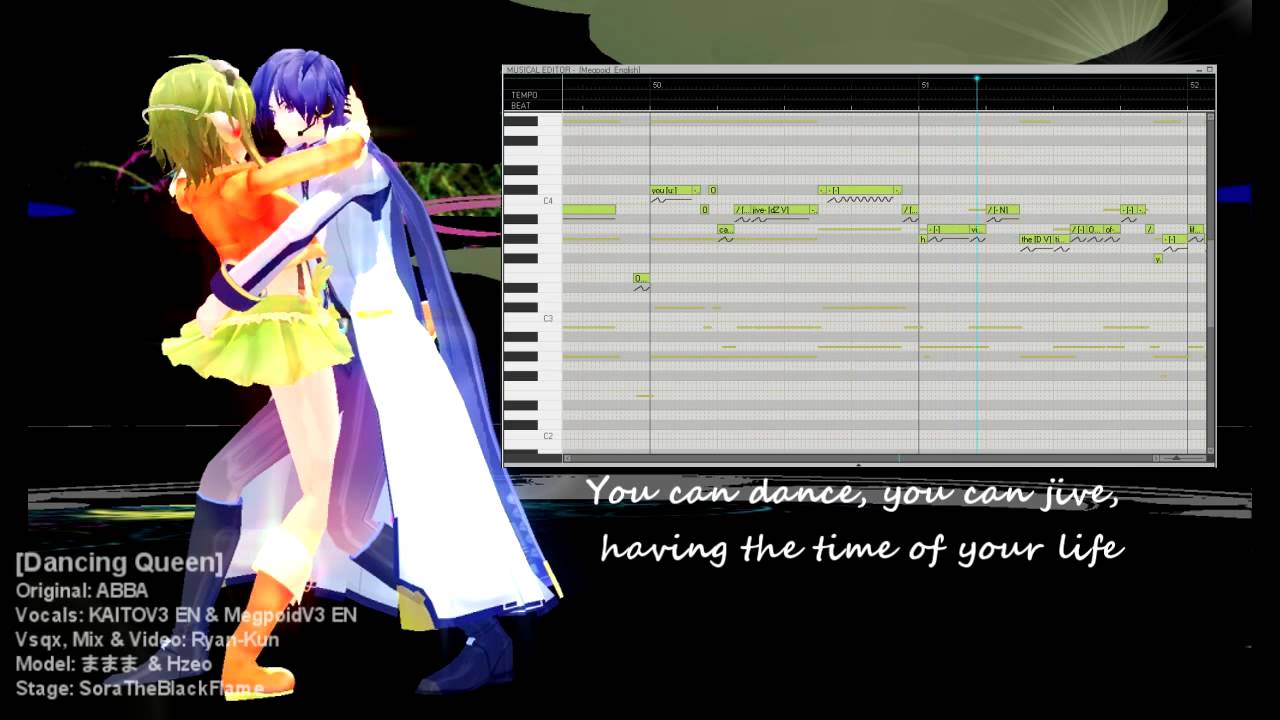 【KAITOV3 & MegpoidV3】Dancing Queen【VOCALOIDカバー曲】+VSQx