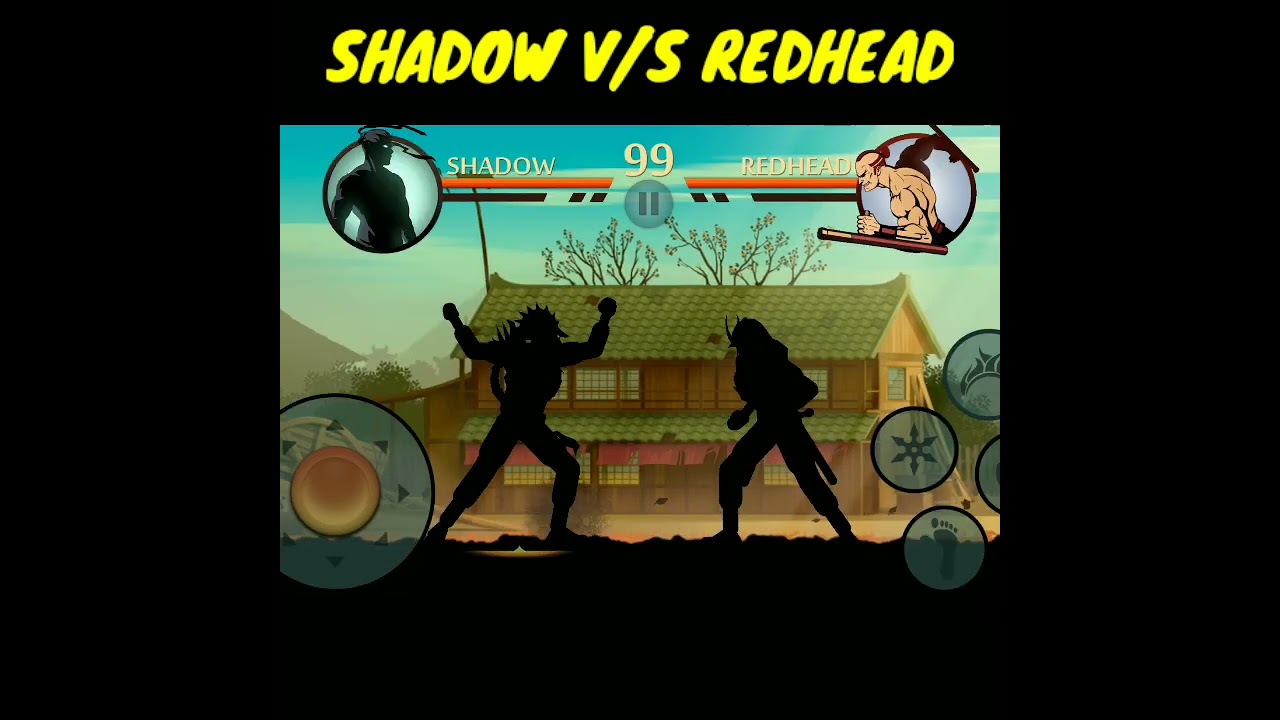 Shadow Fight 2 || Defeat Redhead 4th Body Guard  in aggressive || Epic moments Part 15