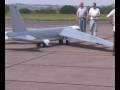 Giant B-52 model airplane flight