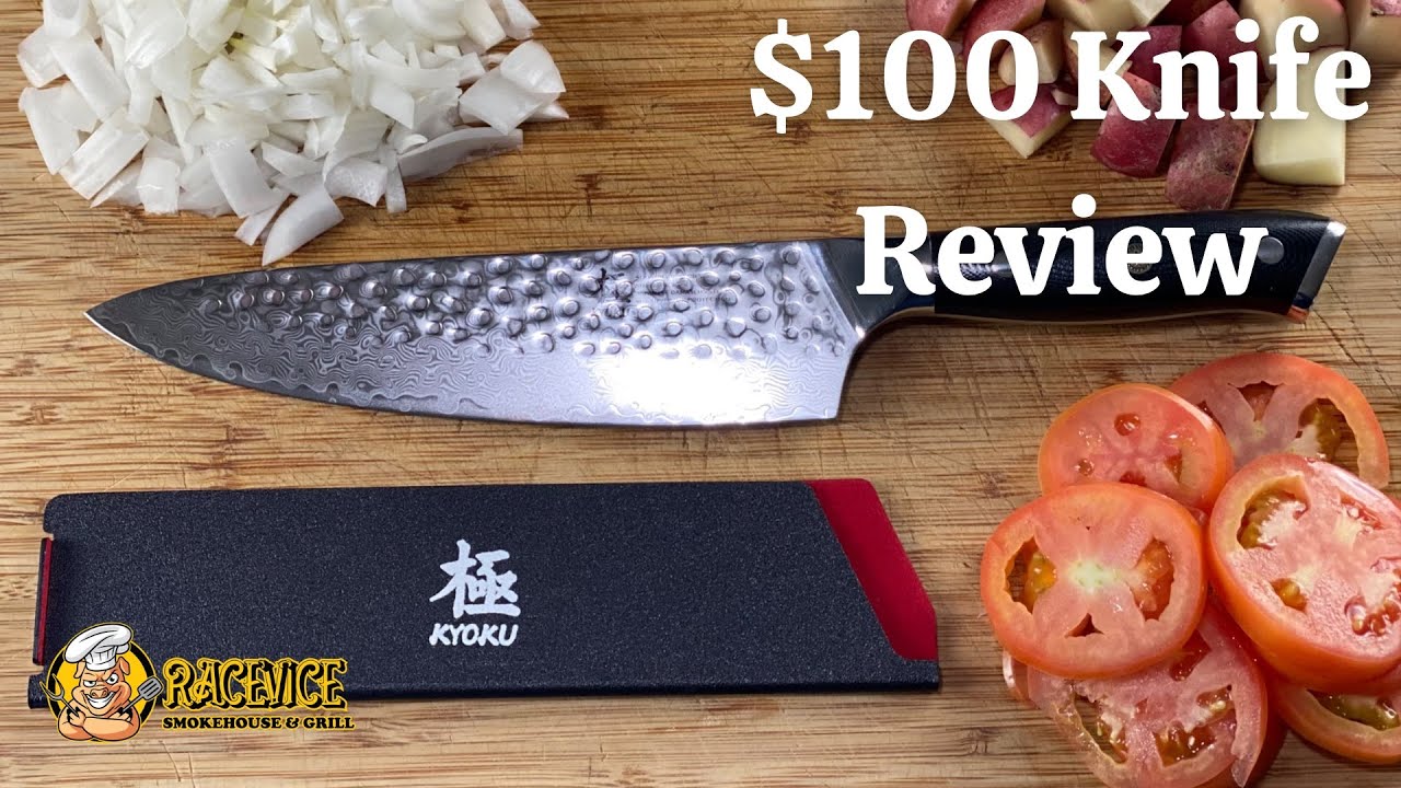 UNBOX/REVIEW Kyoku Shogun Gin Series 8" Chef Knife Review YouTube