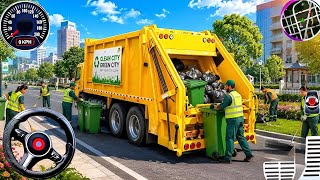 Garbage Trash Truck Realistic Simulator 3D-City Road Garbage Dumper Truck Driver -All -Day -Gameplay screenshot 2