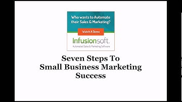 Infusionsoft Jan 16th Small Business Marketing Tips Webinar