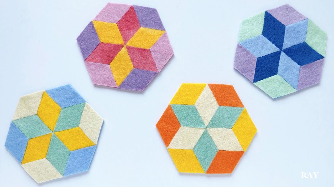 Easy-to-Make DIY Coaster | How to make coasters with felt - YouTube