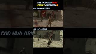 COD 4 MW1 Original vs Remastered | Khaled Al-Asad Scene Comparison #mw #gaming #shorts