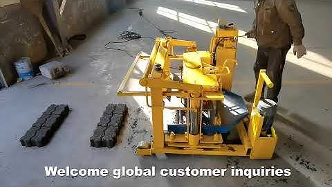 QMY4 30 manual EGG LAYING concrete MOBILE hollow block making machine price brick making machinery