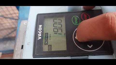 Vacon drive Hz (speed) changing