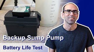 How Long Does a Backup Sump Pump Battery Last? (w/ better solution)