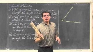 Angle and Segment Bisector Constructions
