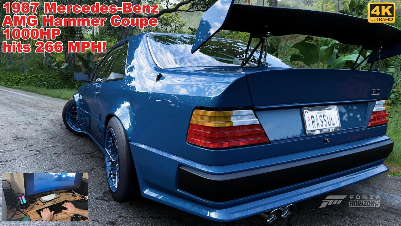 Can a 1987 Mercedes hit 266 MPH? 🇩🇪 1000HP AMG Hammer Gameplay