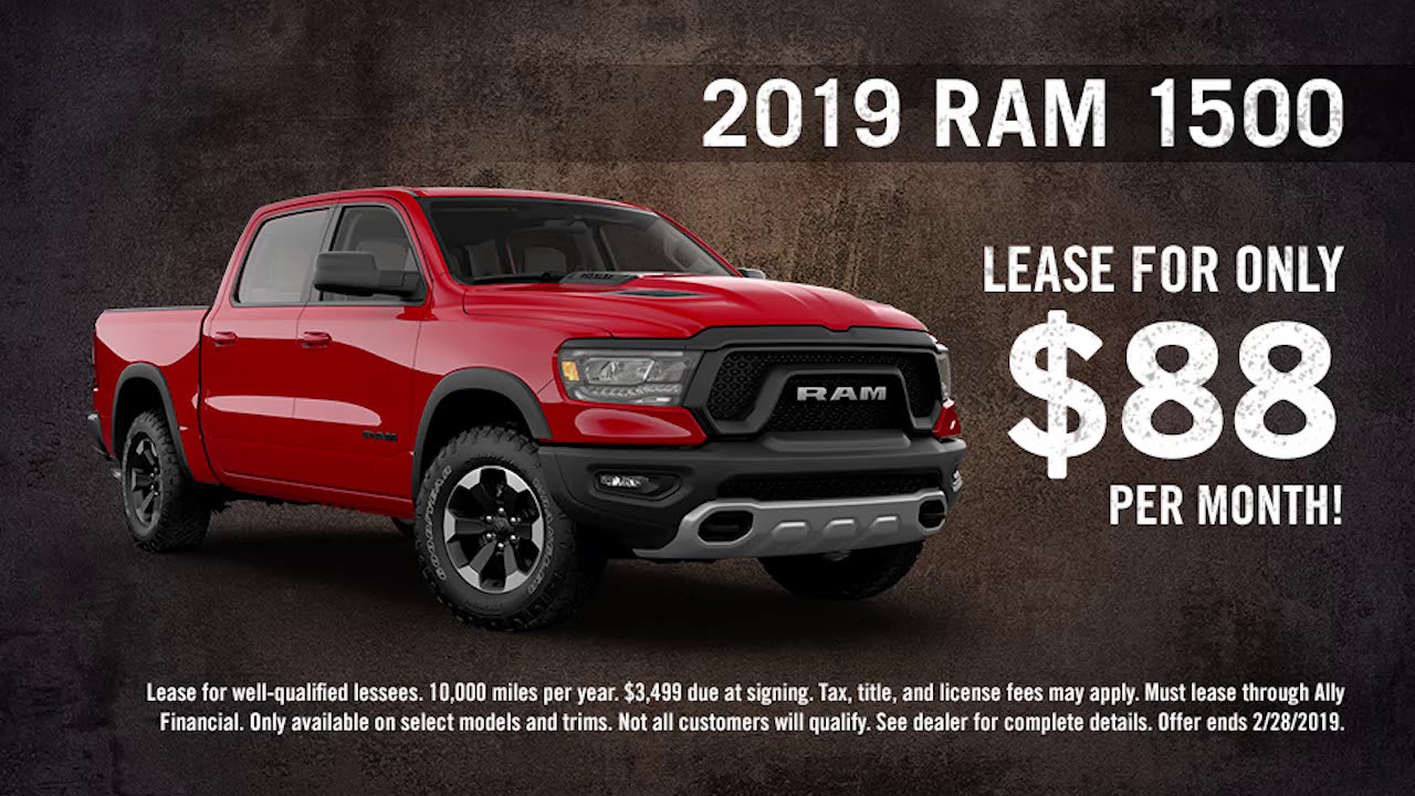 Stetler Dodge Jeep RAM | 2019 RAM 1500 | $88 Month Special - YouTube