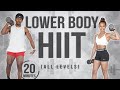 20 Minute Lower Body Dumbbell HIIT Workout (With Modifications)