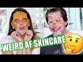 TESTING WEIRD AF SKINCARE PRODUCTS with JAMES