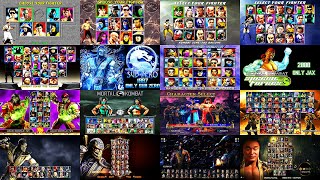 MORTAL KOMBAT 1  11 (1992  2019) / Evolution of the character selection screen / 4K