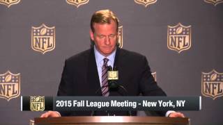 NFL Commissioner Roger Goodell's 2015 Fall League Meeting Press Conference (Full) | NFL