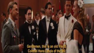 the whole 'italian' scene (inglourious basterds)