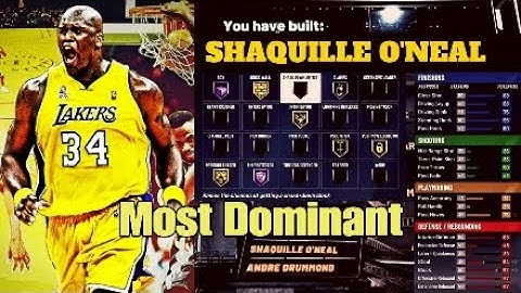 Most Dominant Shaq Build Ever (NBA2k20) Badges and Build Video