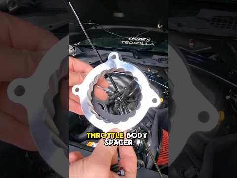 My thoughts on throttle body spacers #ford #mustang #gt #carmod #automobile #americanmuscle