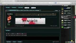 How to upload a banner to an Enjin forum