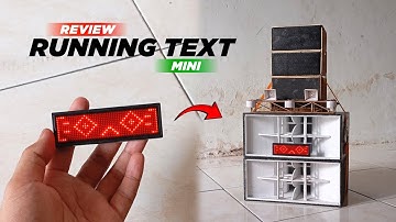 REVIEW RUNNING TEXT MINI‼️ BISA DI SETTING PAKAI HP || COCOK BUAT VARIASI SOUND MINIATUR