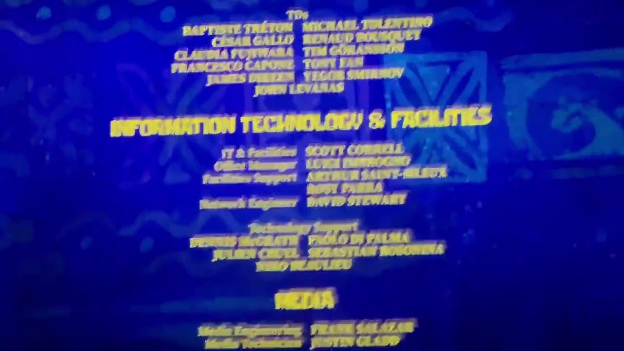 The SpongeBob Movie Search For SquarePants credits 