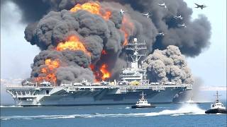 Russian Sukhoi Su-57 jets brutally destroy US aircraft carrier in the Black Sea - ARMA 3