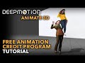 Deepmotion free animation credit program  free unlimited 3d animations