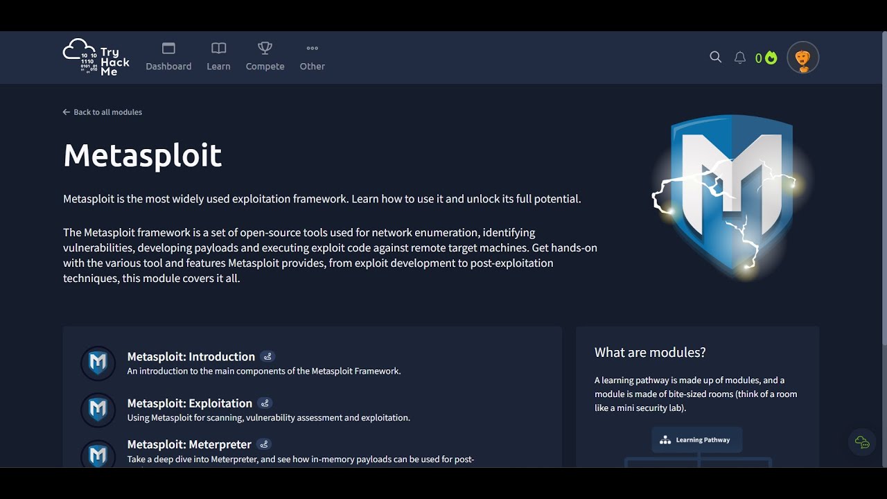 Metasploit: Introduction Part 2 | TryHackMe - YouTube