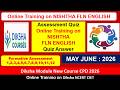 OnlineTraining on NISHTHA FLN ENGLISH diksha online new course cietncert quiz answer key JUNE 2026
