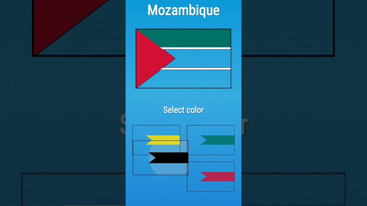 perfect 💯 flag of Mozambique 