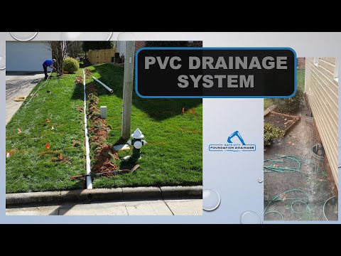 Quality PVC pipes remove gutter water from problem area