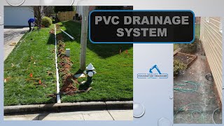 Quality PVC pipes remove gutter water from problem area