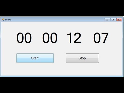How to Make Stopwatch in vb.net